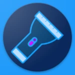 flashlight neon android application logo